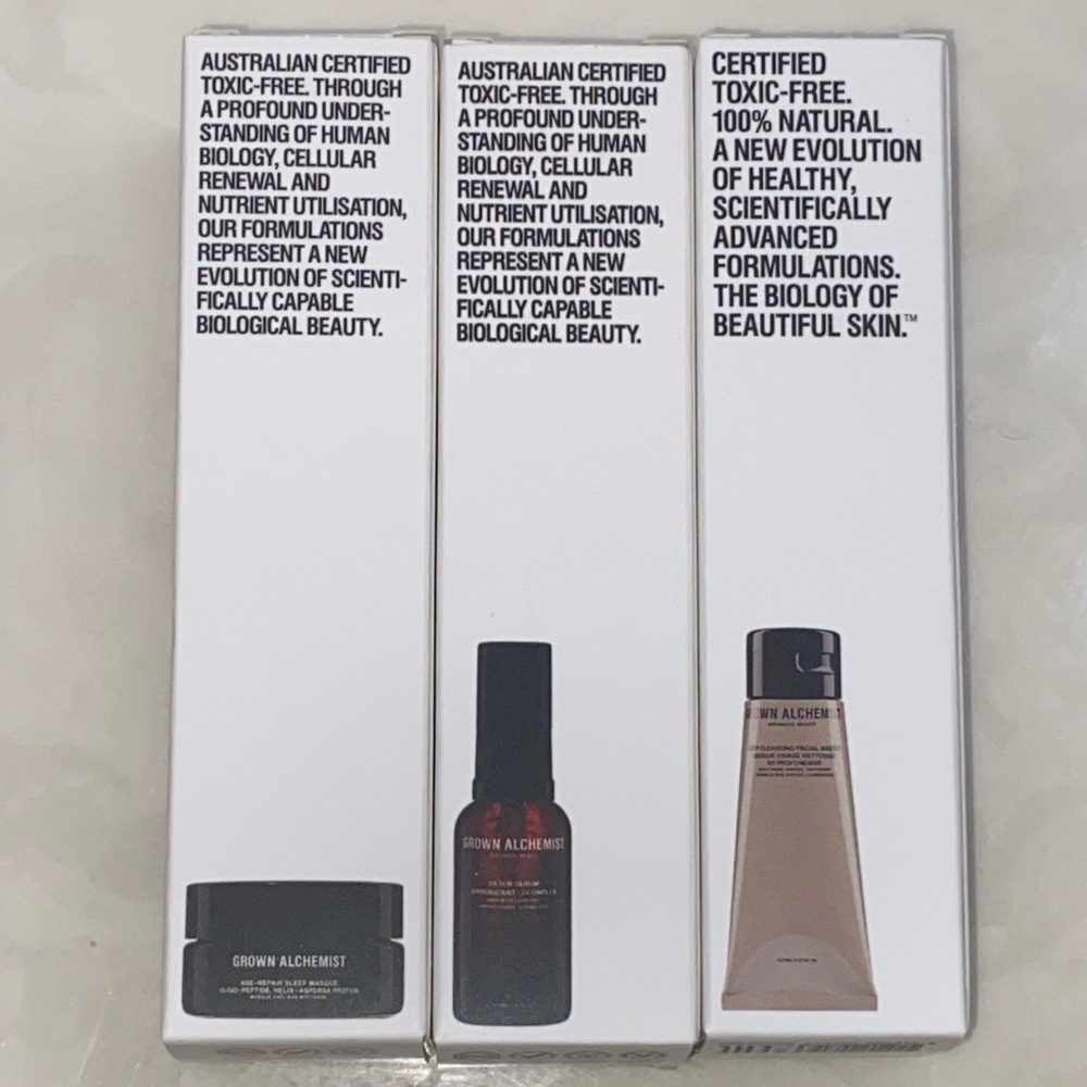 Grown Alchemist Skincare Trio,‎ New in Box